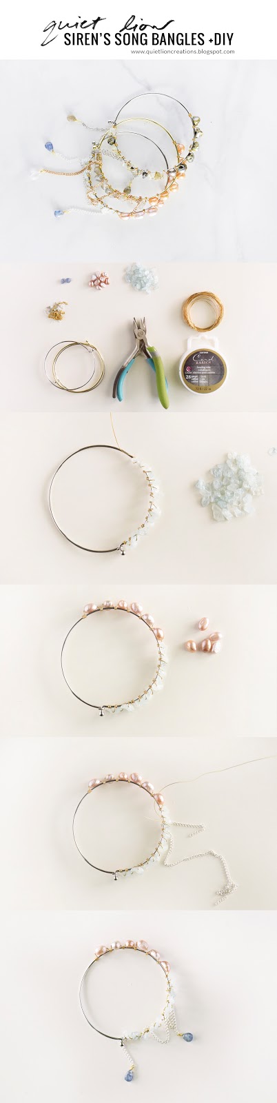 wire wrapped bangle tutorial by allison of quietlioncreations.com