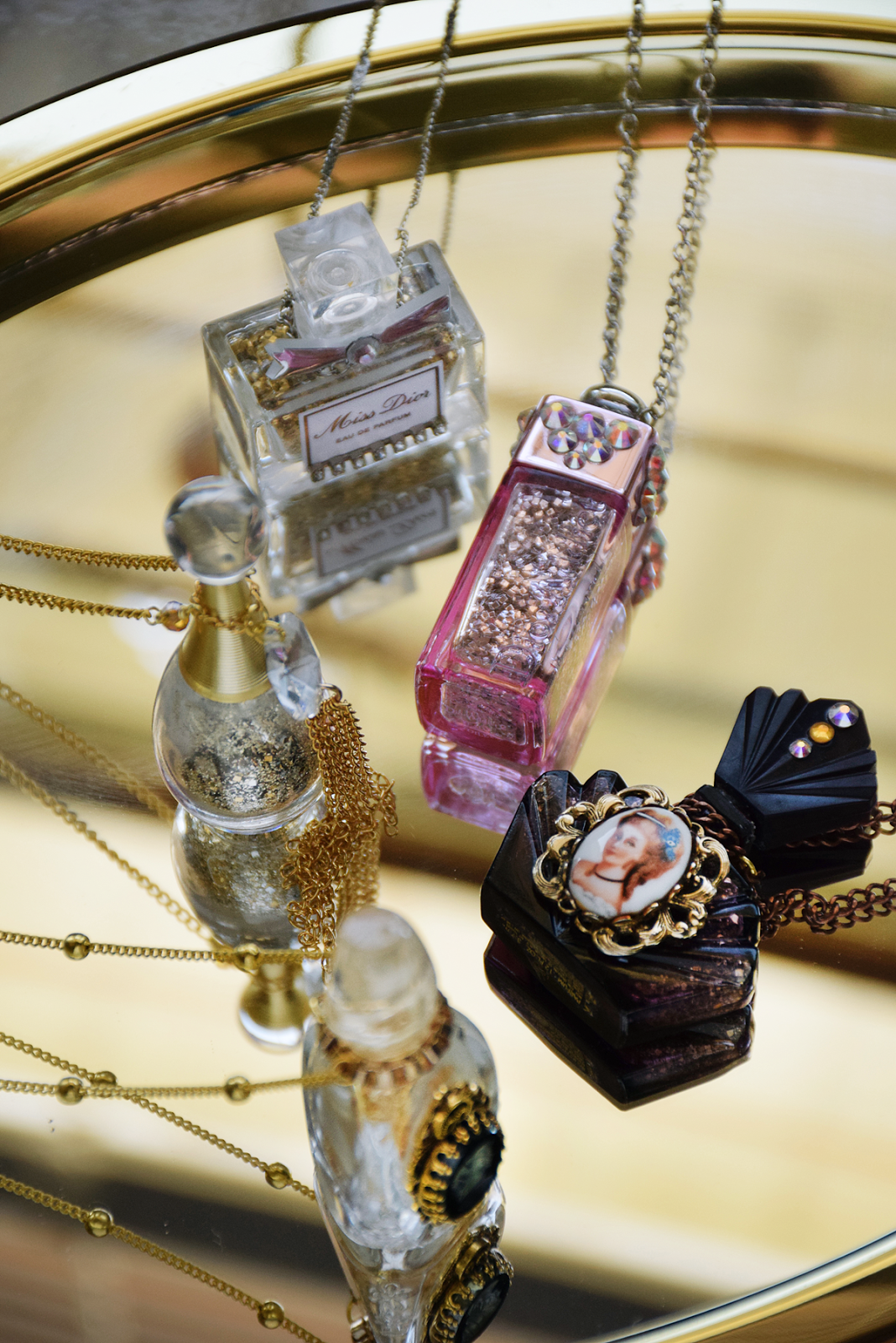 Perfume Potion Vintage Necklaces by Allison beth Cooling