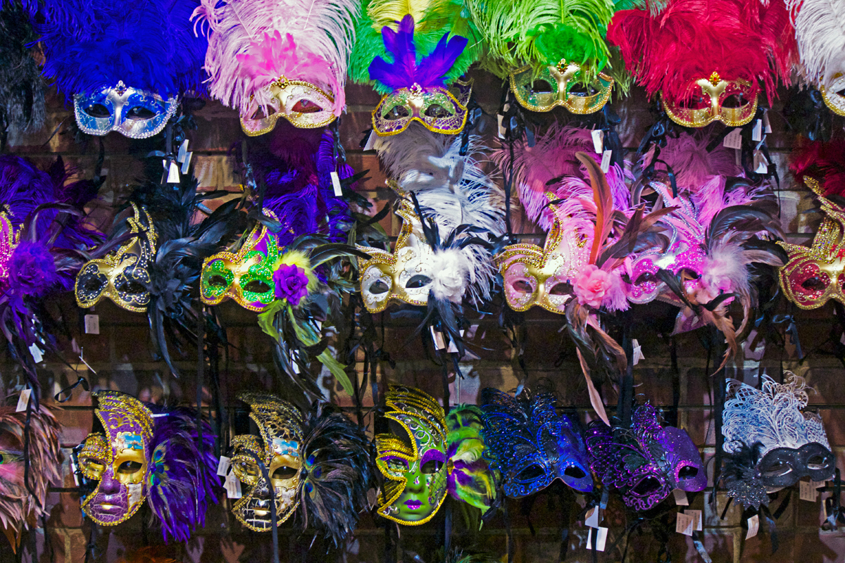 NOLA mardi gras masks -photo by Quiet Lion Creations