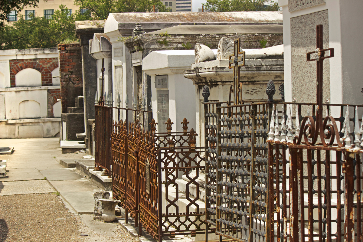 cemetery graveyard with tombs -photo by Quiet Lion Creations