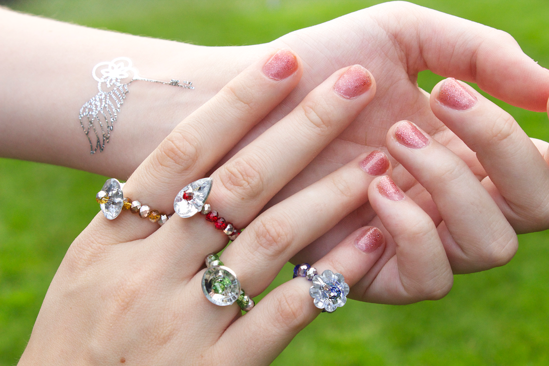 crystal ring tutorial by Allison Beth Cooling of Quiet Lion Creations