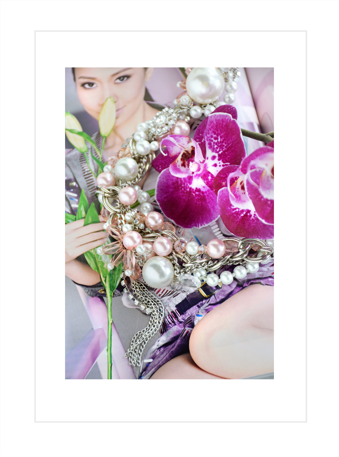 Ice Queen Beadwoven necklace by Allison Cooling, Quiet Lion Creations