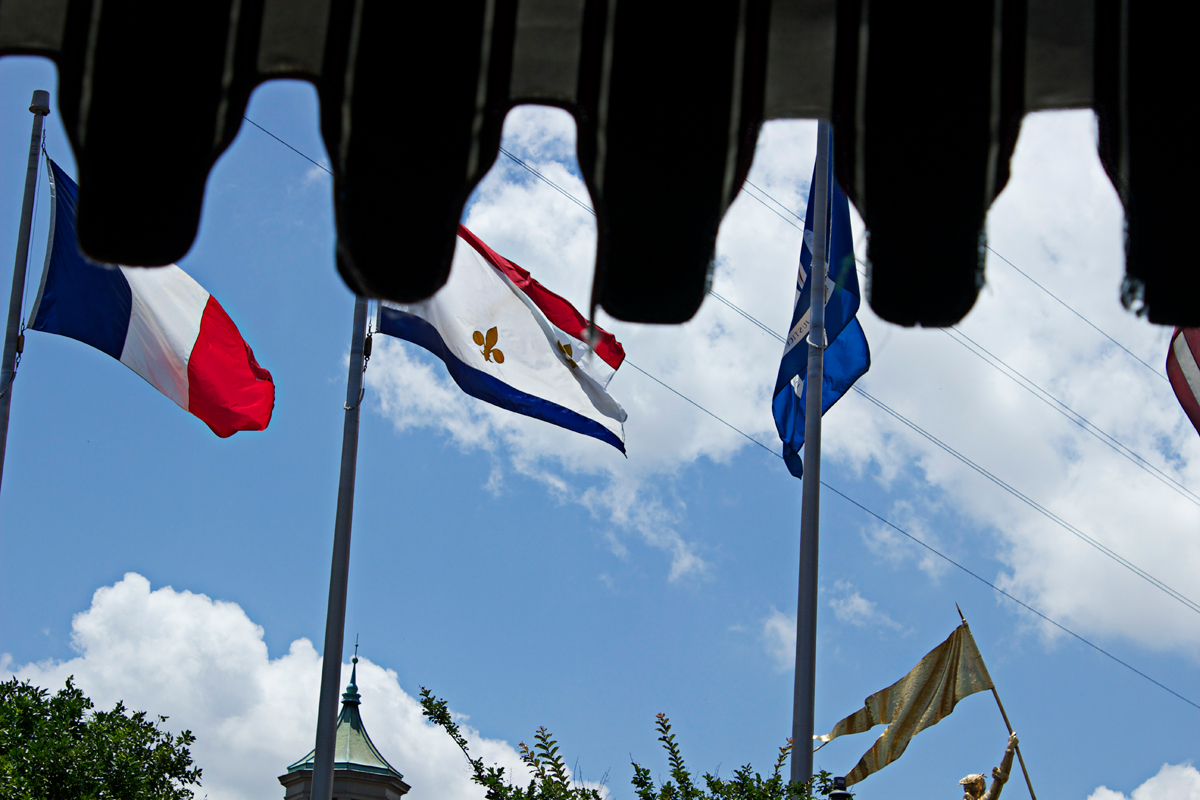 flags in new orleans -photo by Quiet Lion Creations