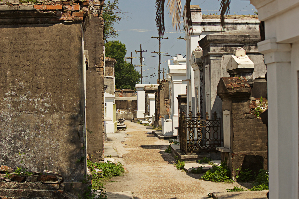 St. Louis Cemetery No. 1 graveyard vaults -photo by Quiet Lion Creations