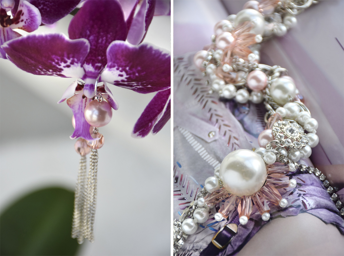 Ice Queen Beadwoven necklace by Allison Cooling, Quiet Lion Creations