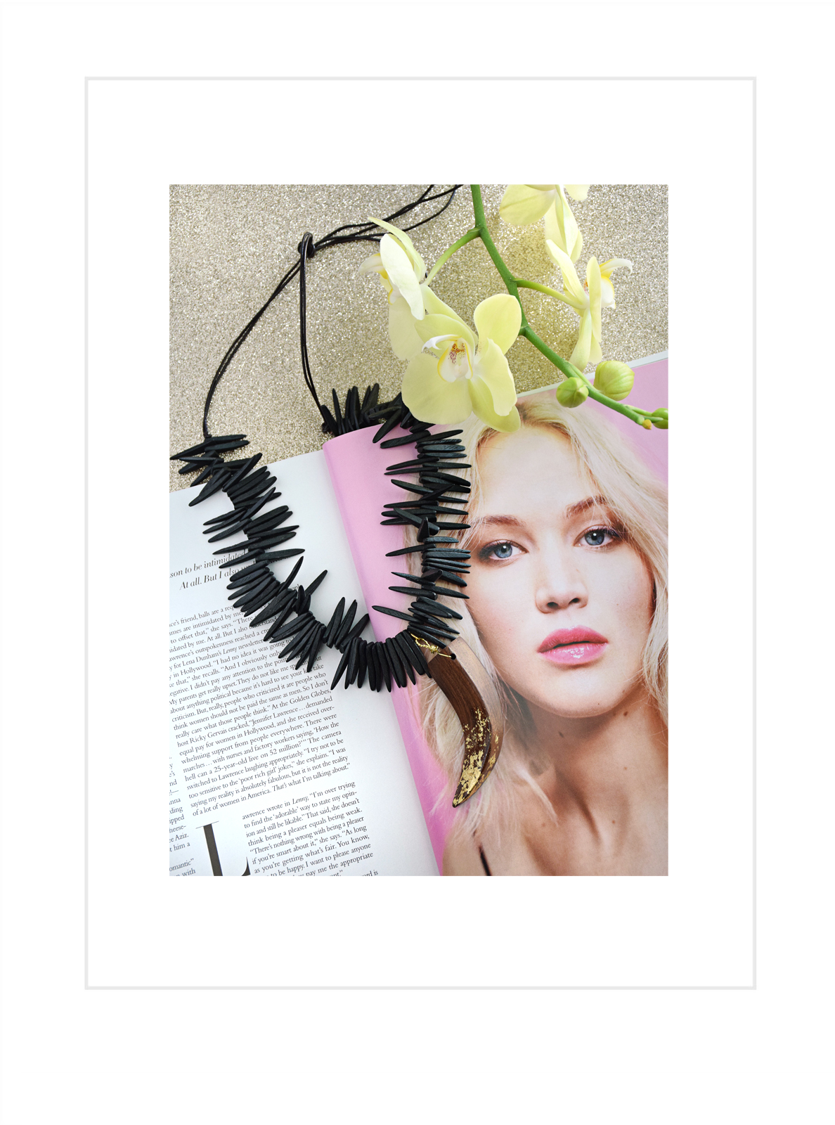 Bohemian Tusk Necklace by Allison Cooling, quietlioncreations.com