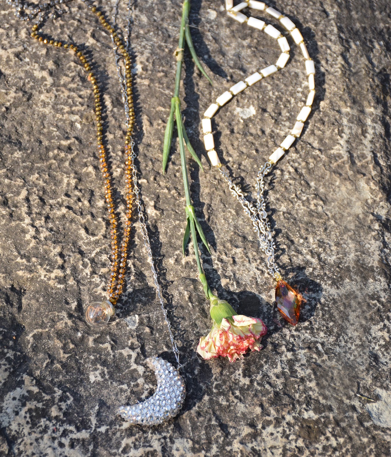 Beaded gypsy necklaces by Allison Beth Cooling