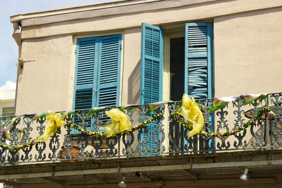 mardi gras in the french quarter - copyright Allison Cooling