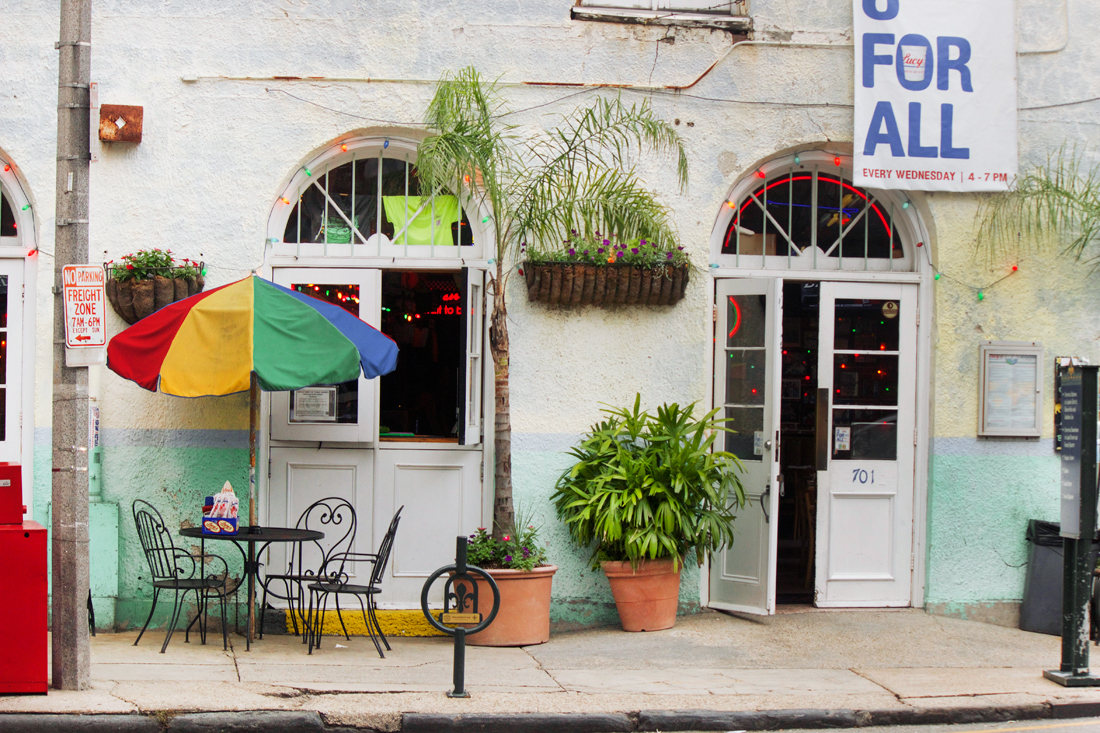fiesta storefront in New Orleans- copyright Allison Cooling