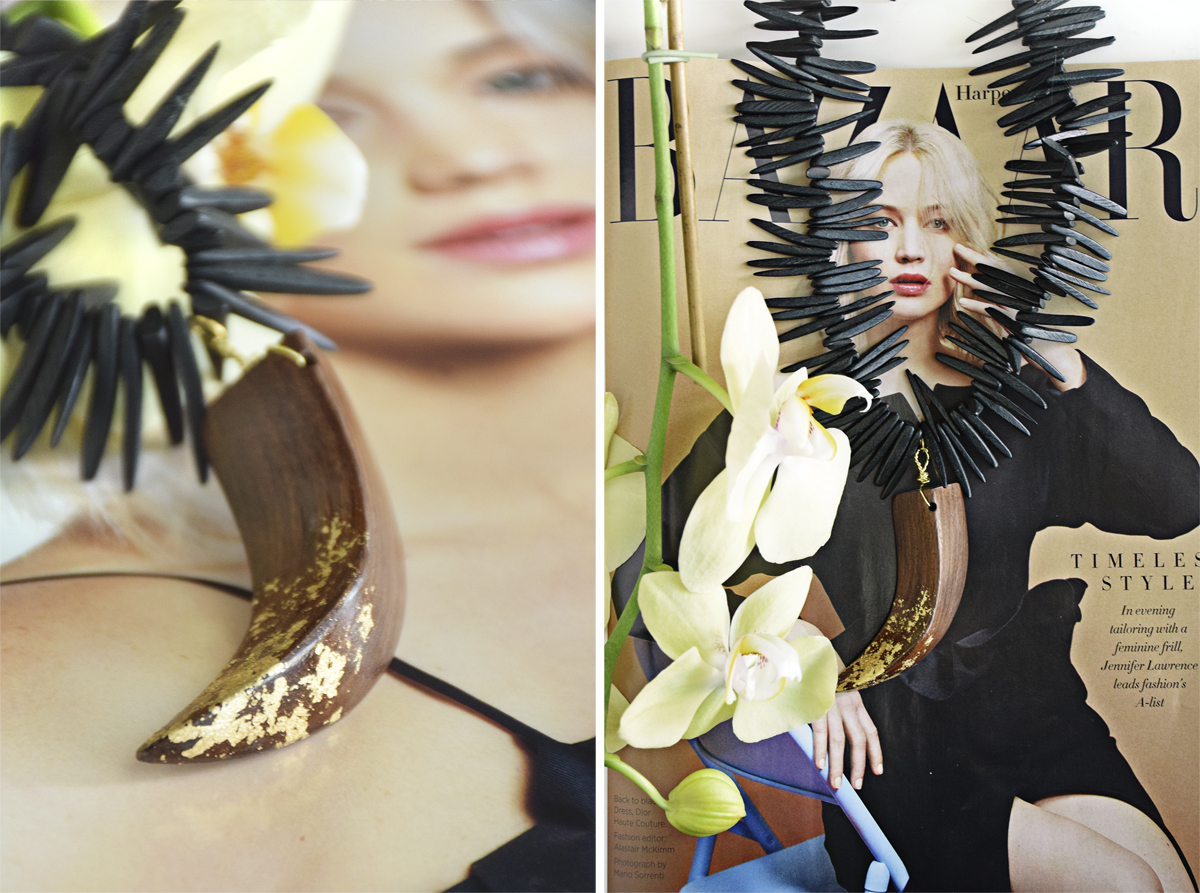 Bohemian Tusk Necklace by Allison Cooling, quietlioncreations.com