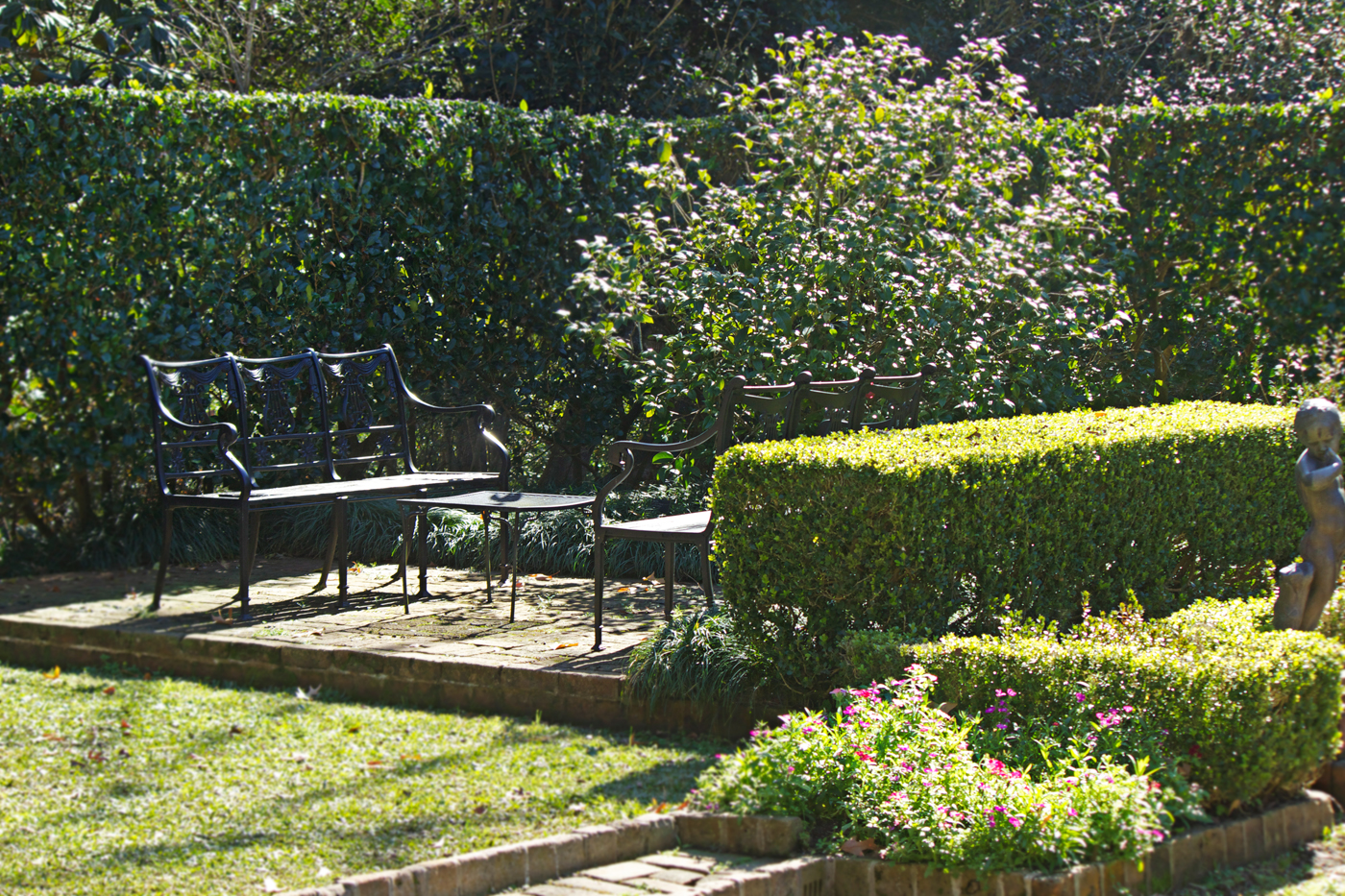 botanical garden park bench - photo copyright Allison Beth Cooling