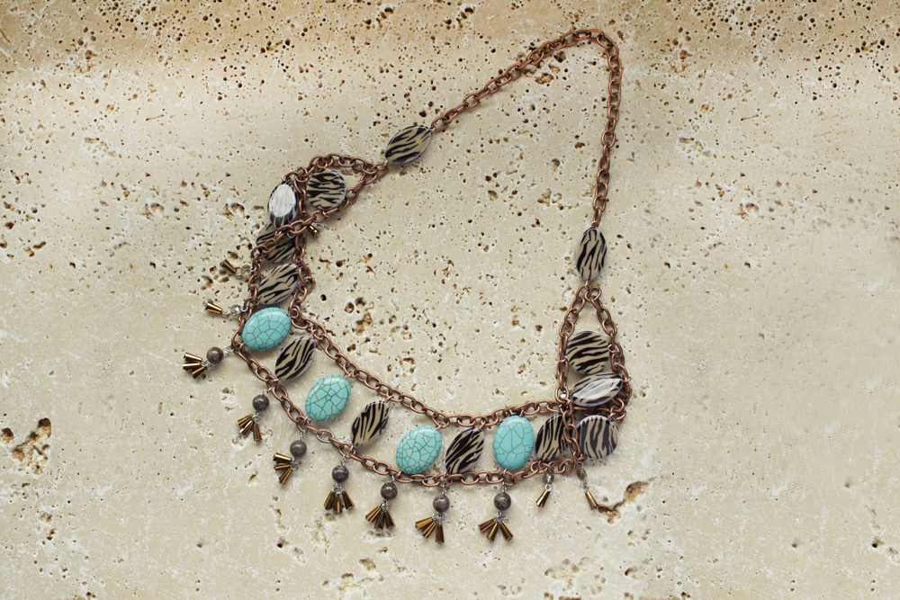 beaded headband by self on stone