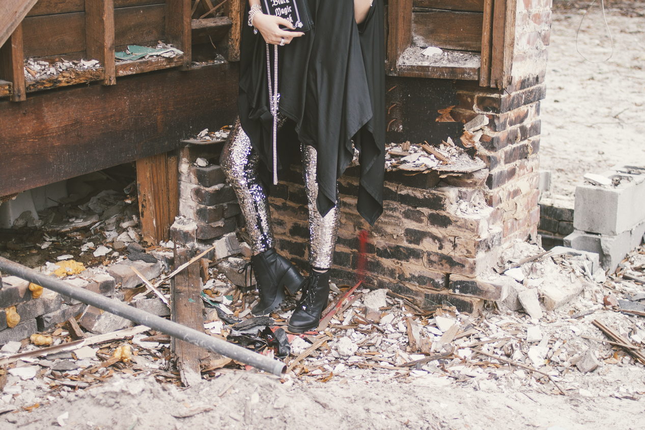 Goth fashion inspo by Quiet Lion Creations. Photo by Delane Ashley Photography