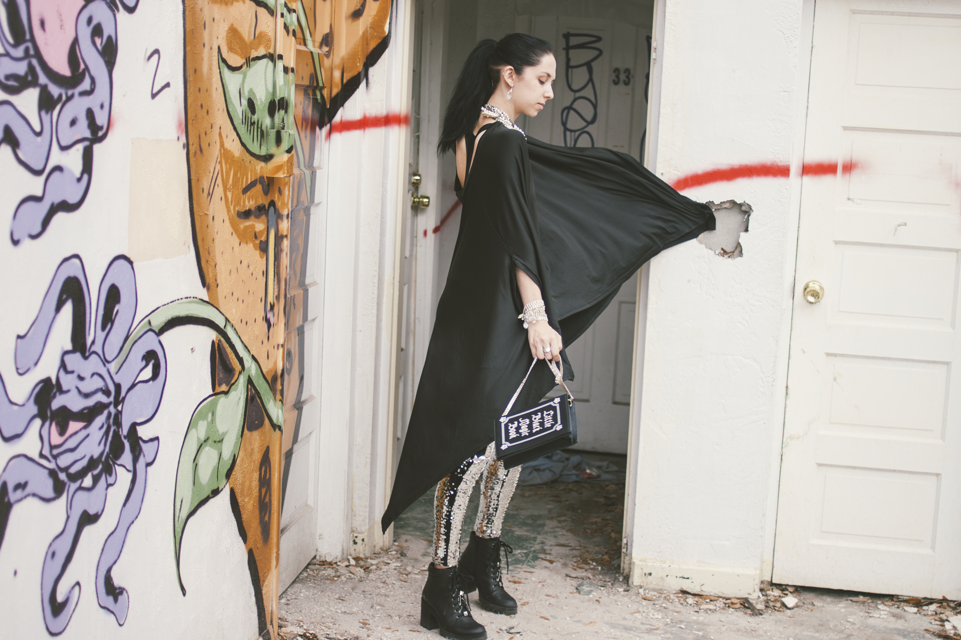 Goth fashion inspo by Quiet Lion Creations. Photo by Delane Ashley Photography