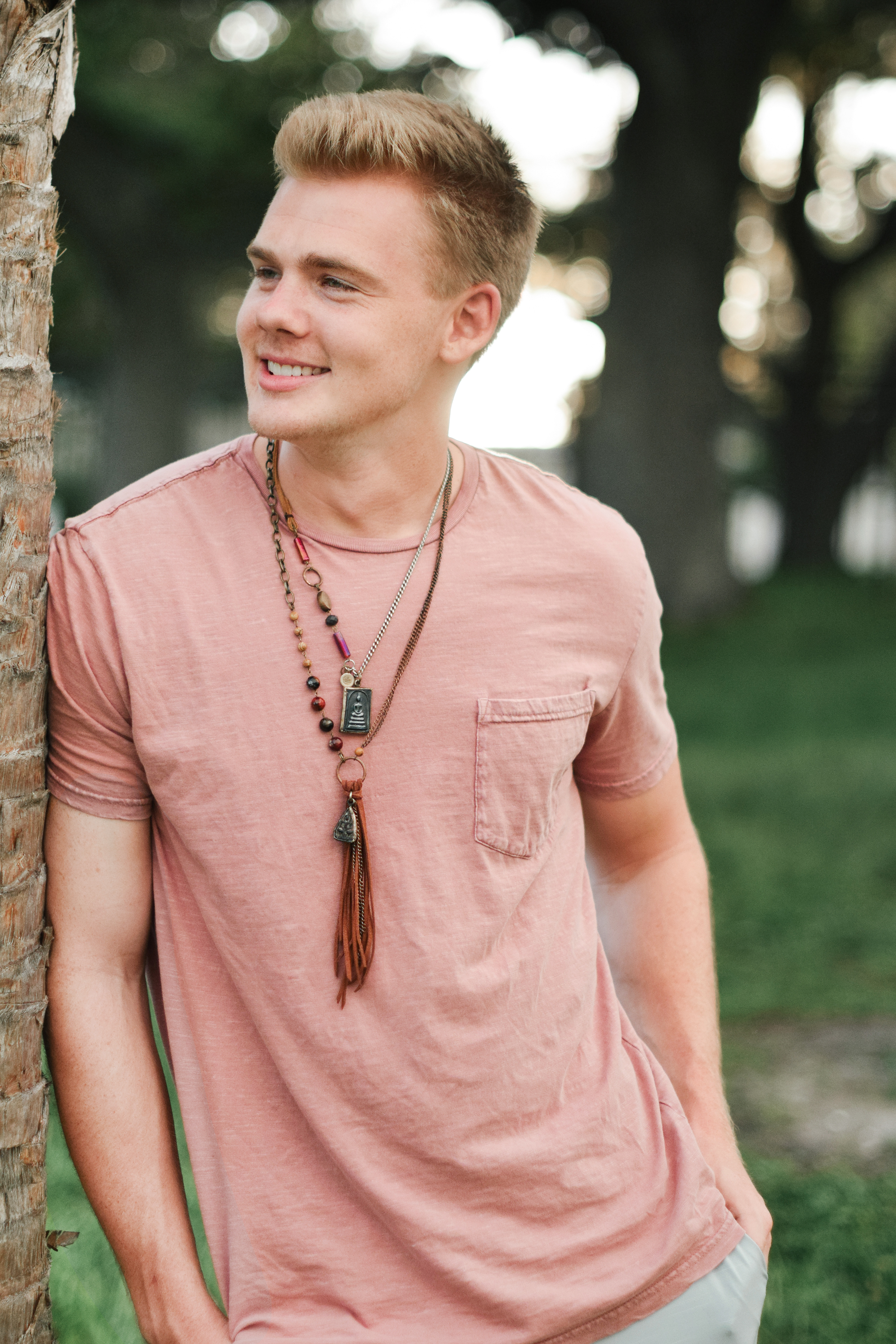 Model: Ryan Folliard - Men's Bohemian Jewelry by Quiet Lion Creations 