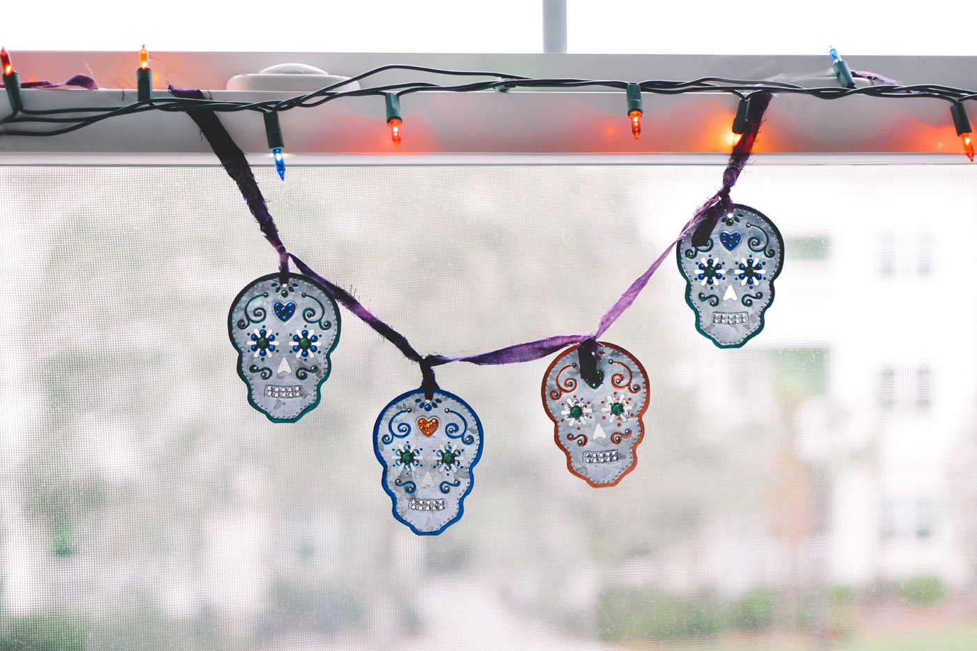 DIY Sugar Skull Garland - Quiet Lion Creations