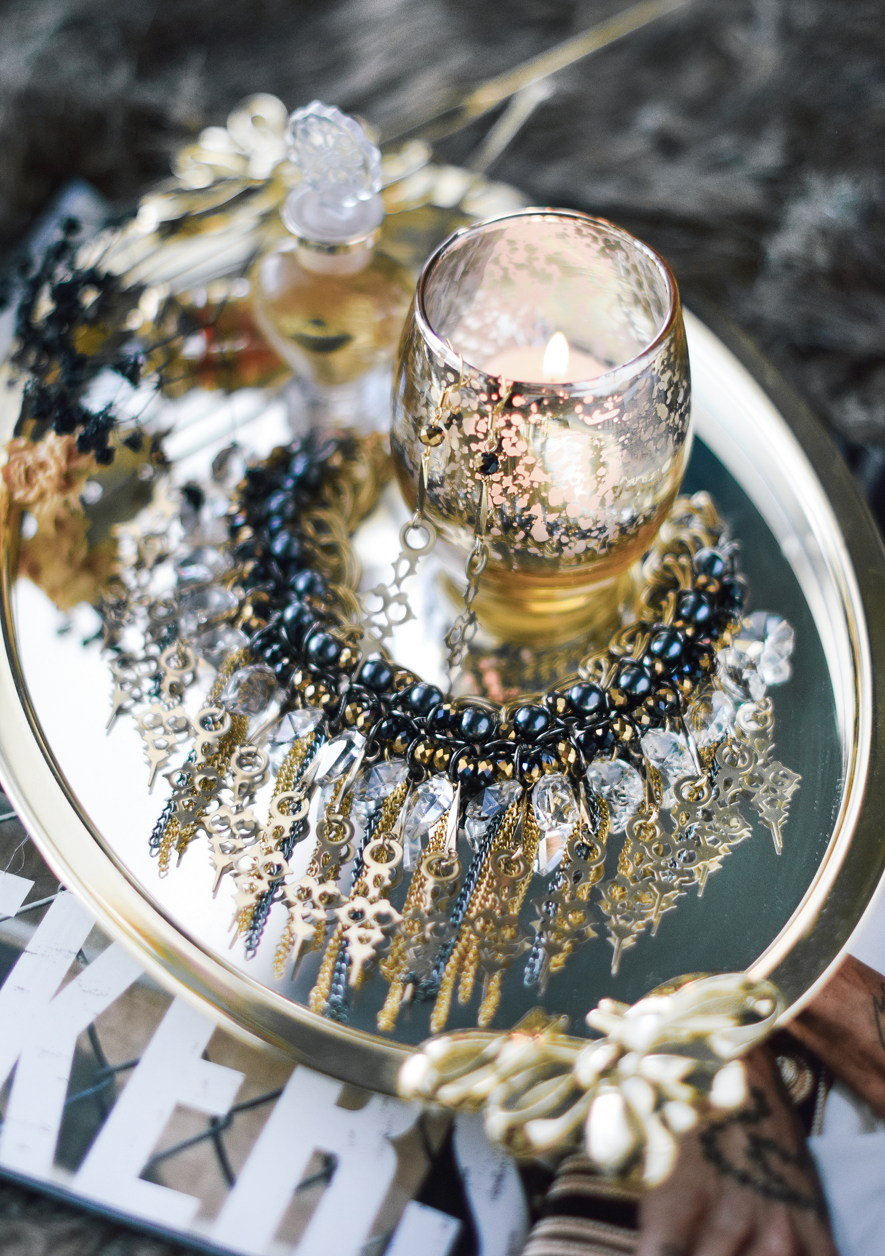 DIY Statement Necklace by Allison B Cooling for Quiet Lion Creations, quietlioncreations.com