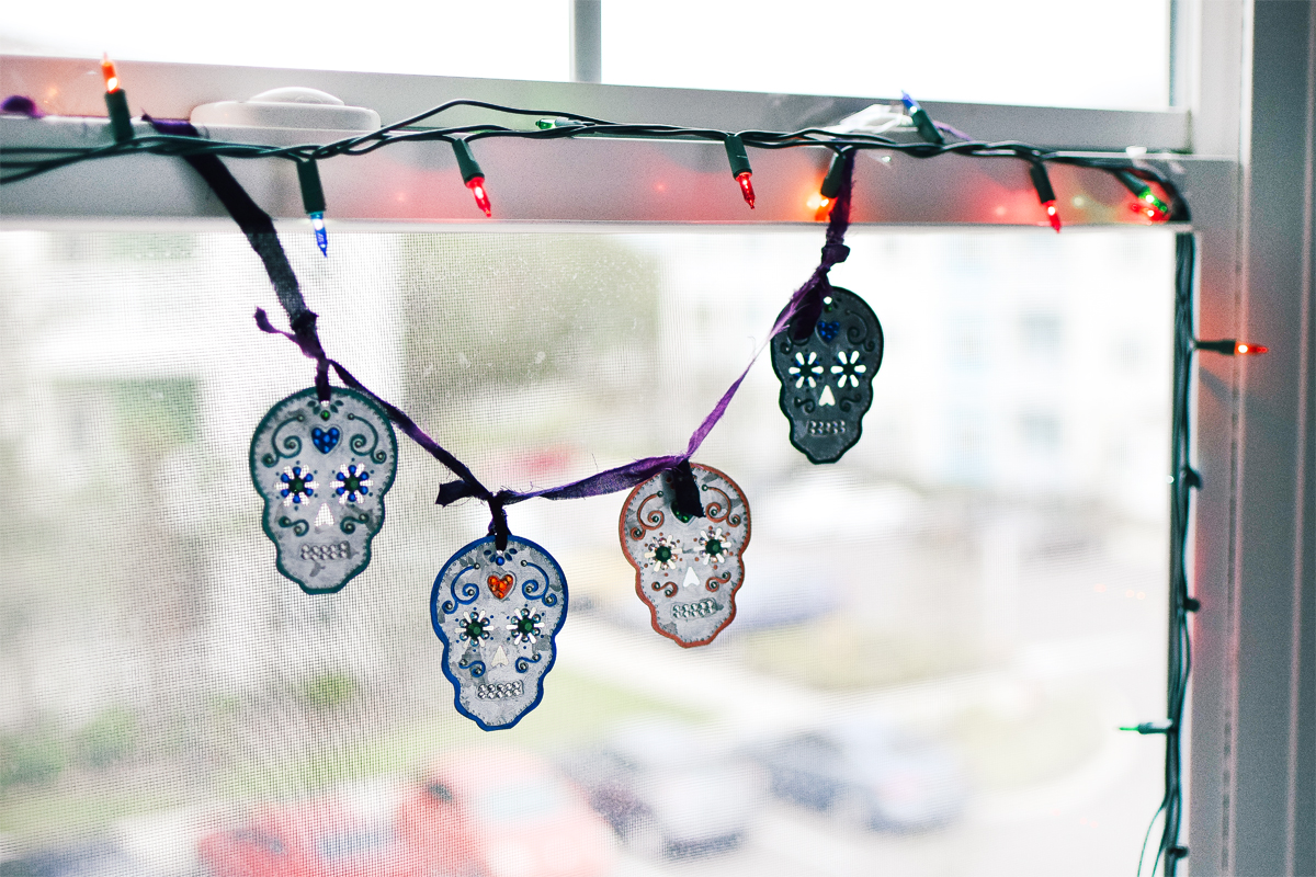 DIY Sugar Skull Garland - Quiet Lion Creations
