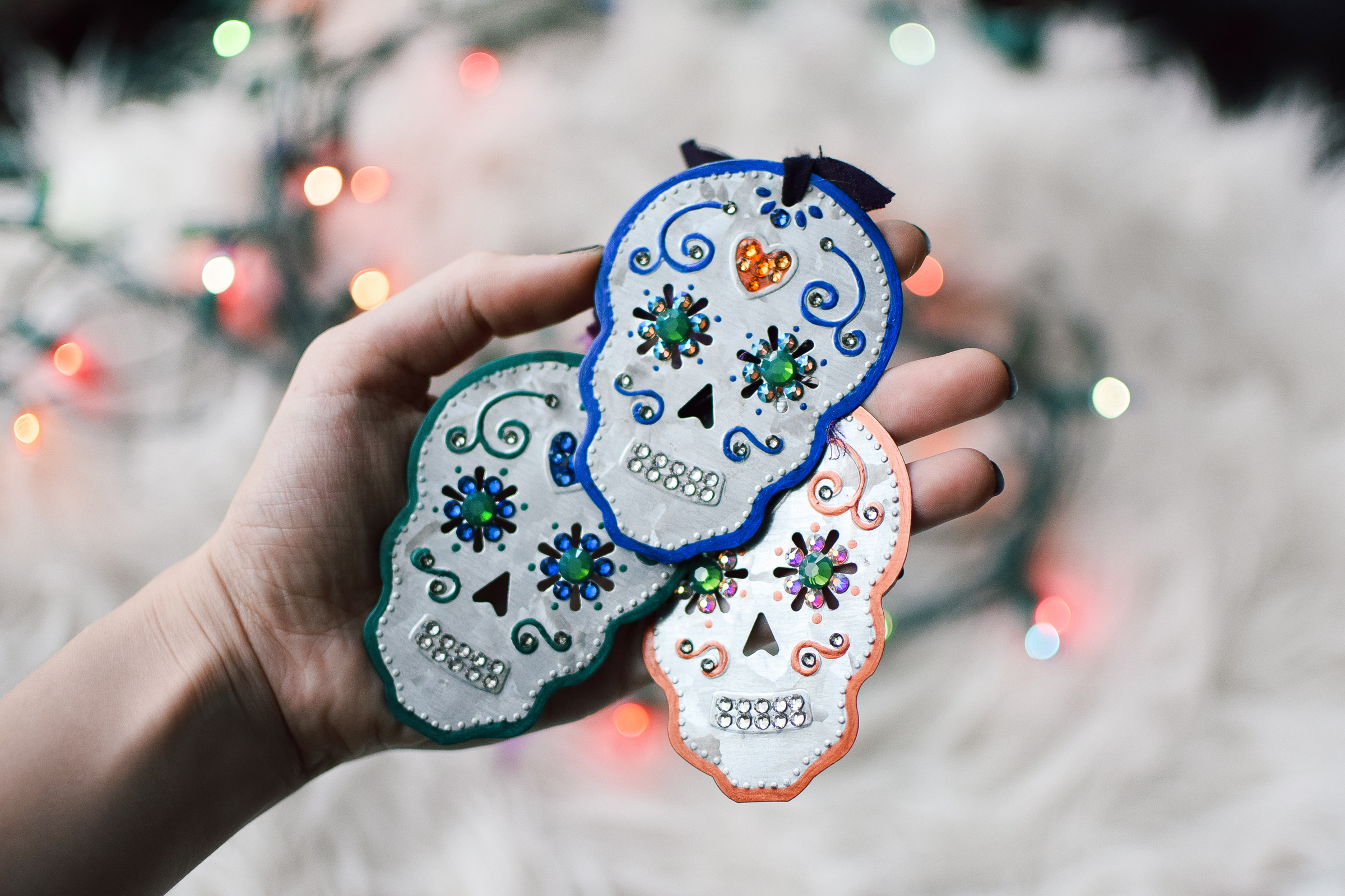 DIY Sugar Skull Garland - Quiet Lion Creations