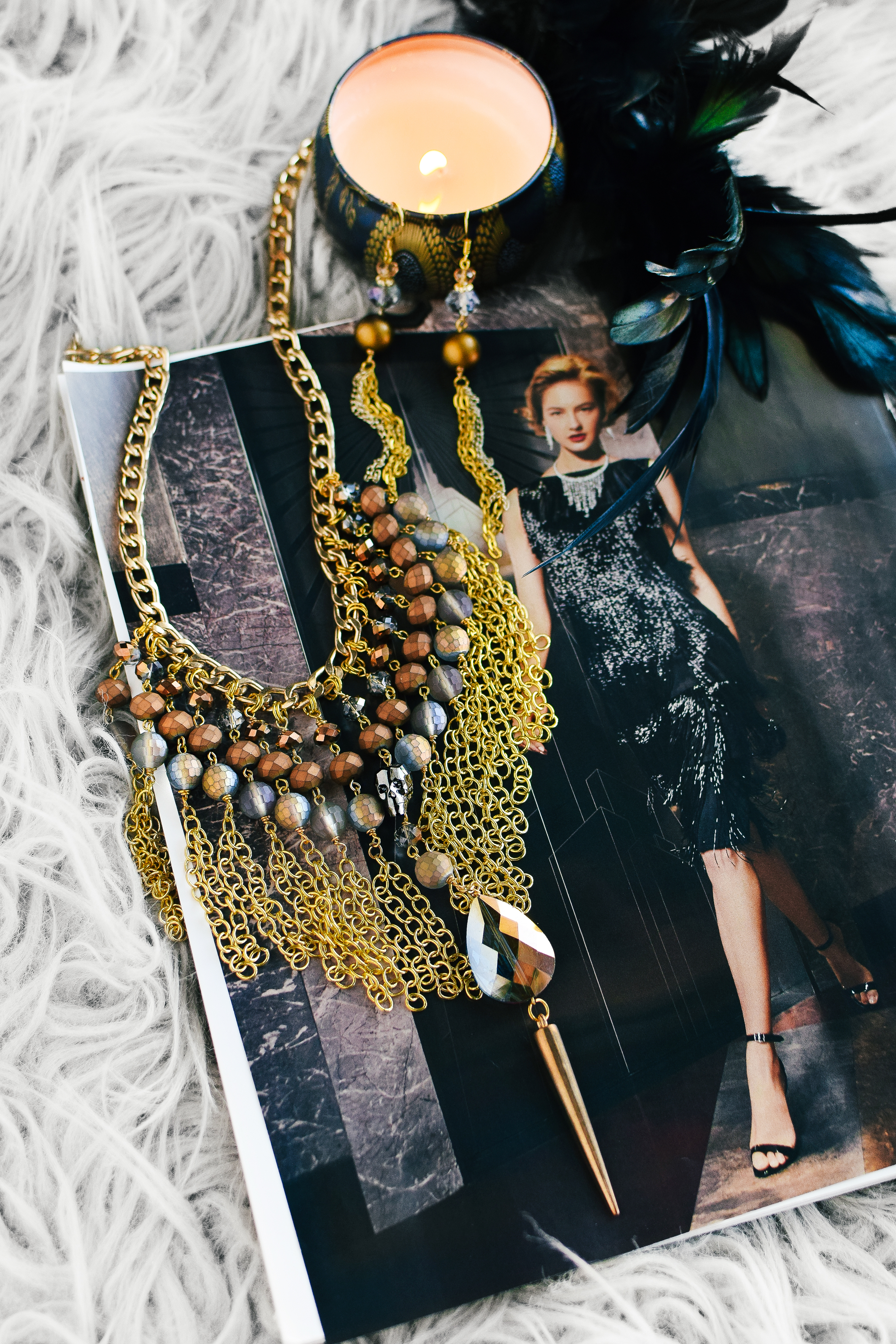 empire state diy necklace by Quiet Lion Creations