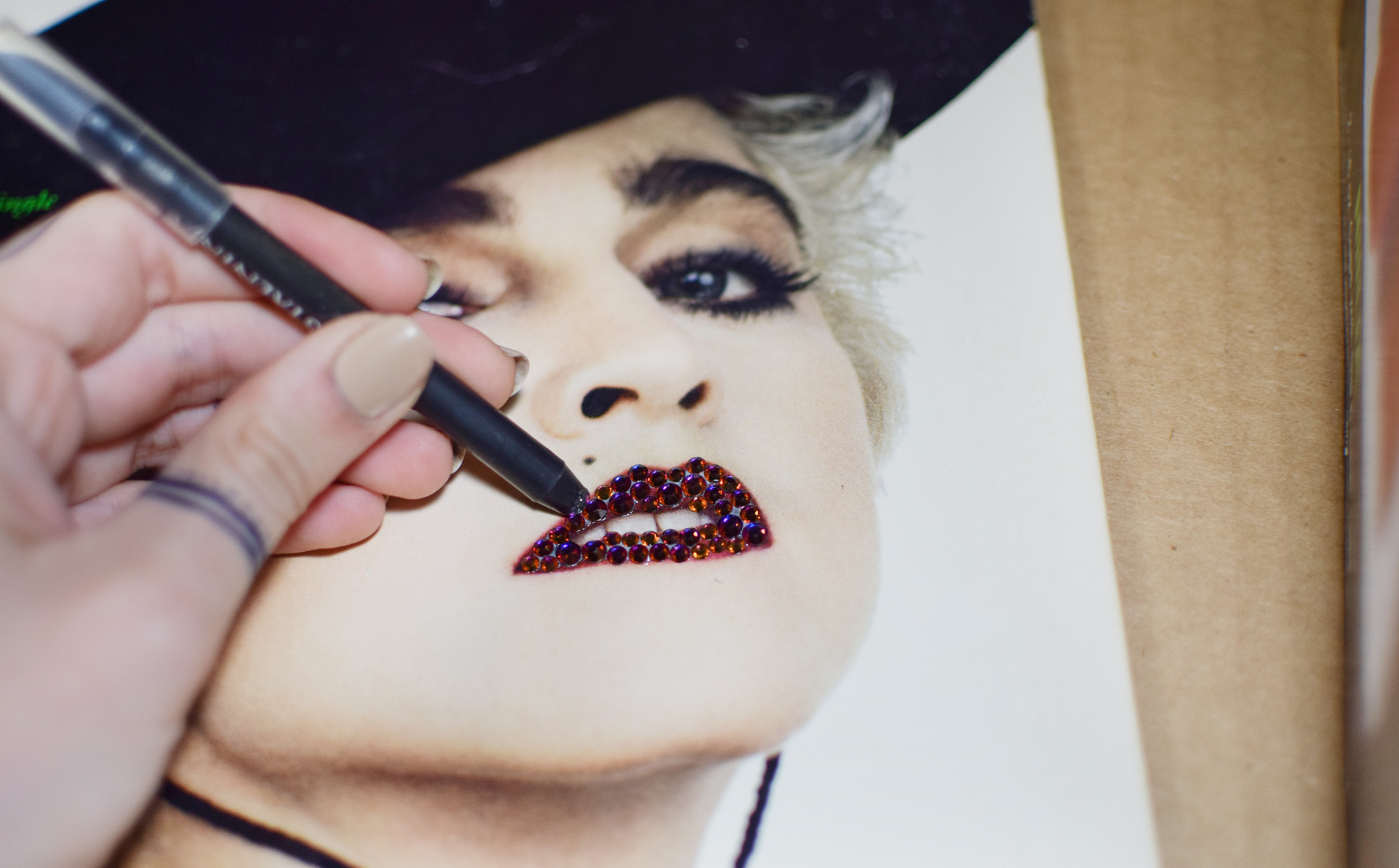 diy crystallized album cover by Quiet Lion Creations