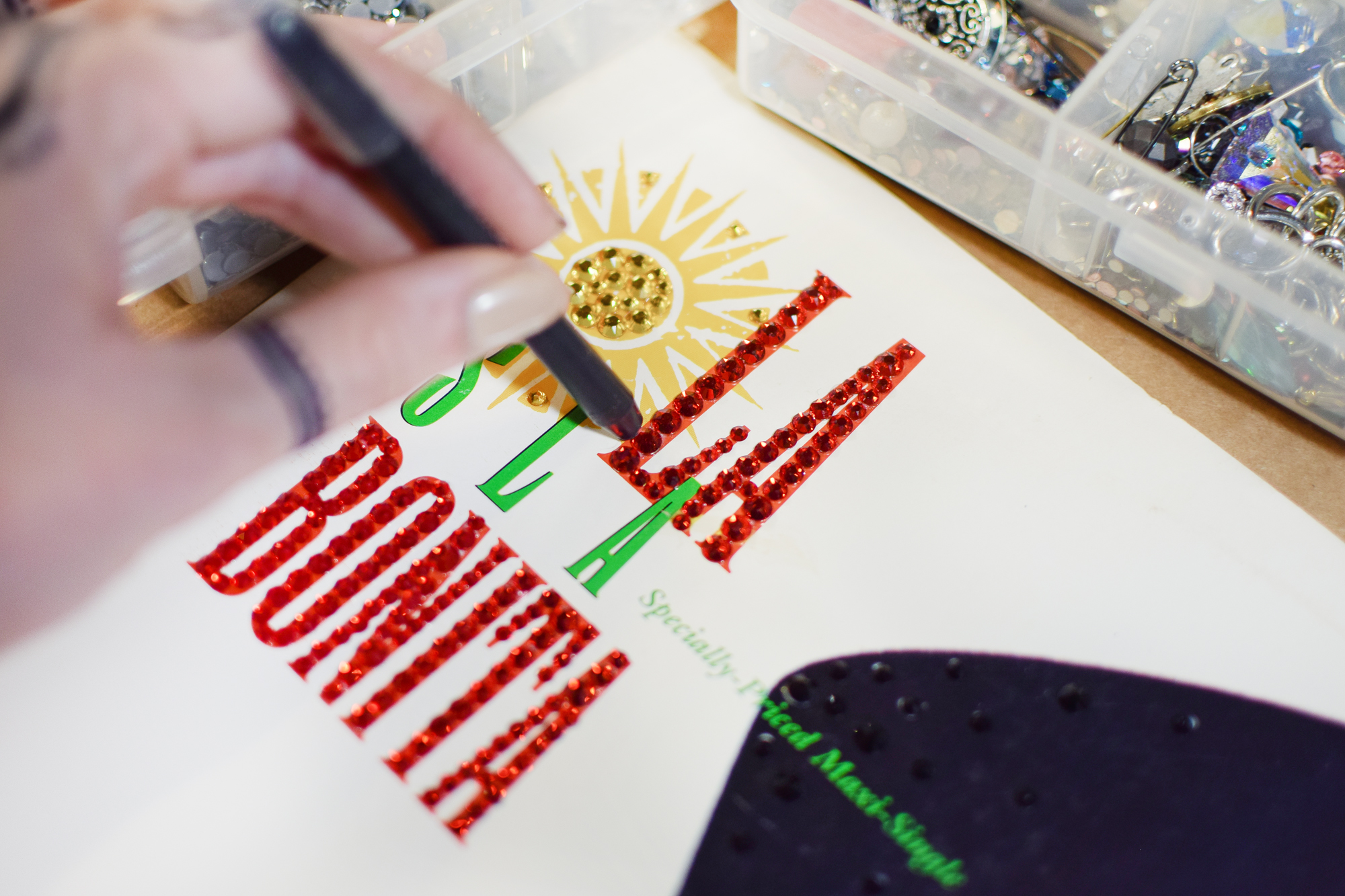 diy crystallized album cover by Quiet Lion Creations