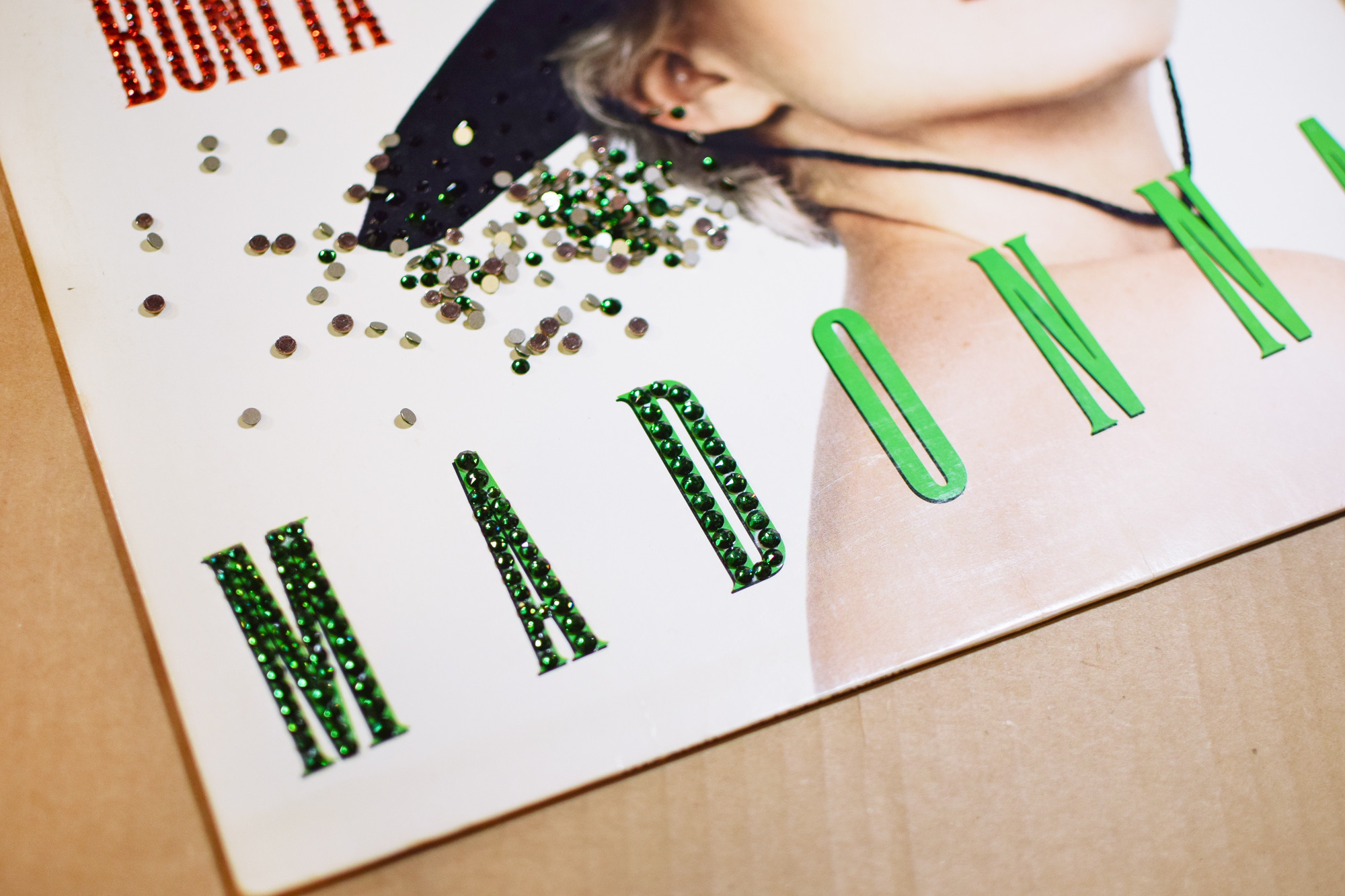 diy crystallized album cover by Quiet Lion Creations