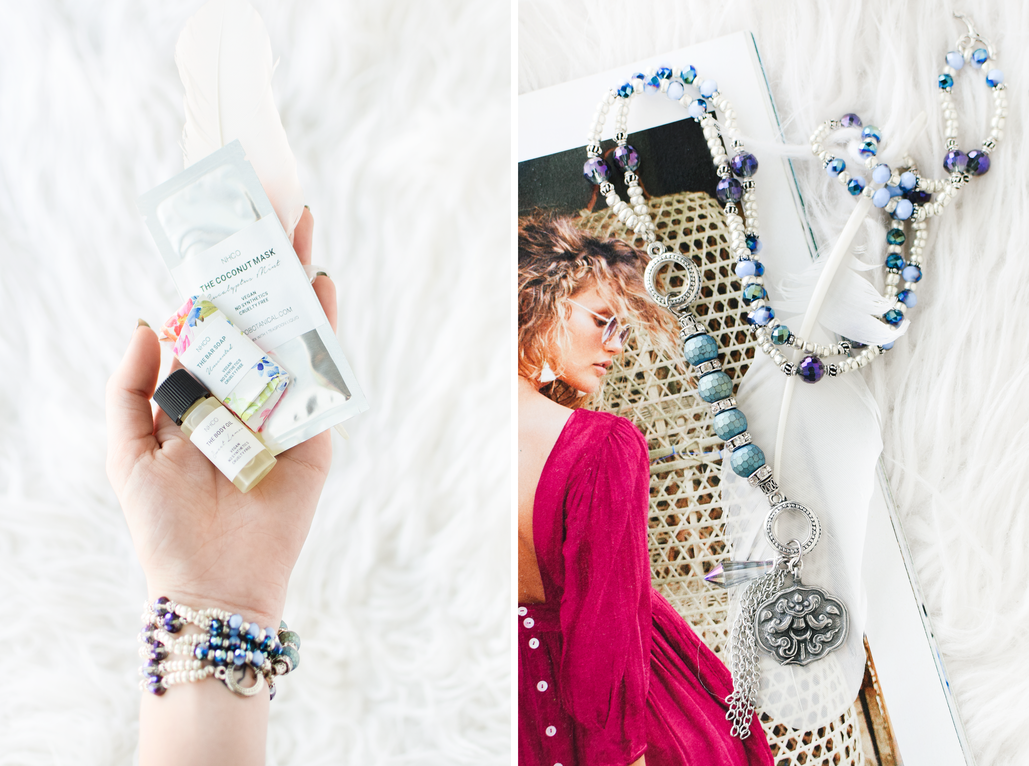 DIY Boho Beaded Bracelet/Necklace Duo