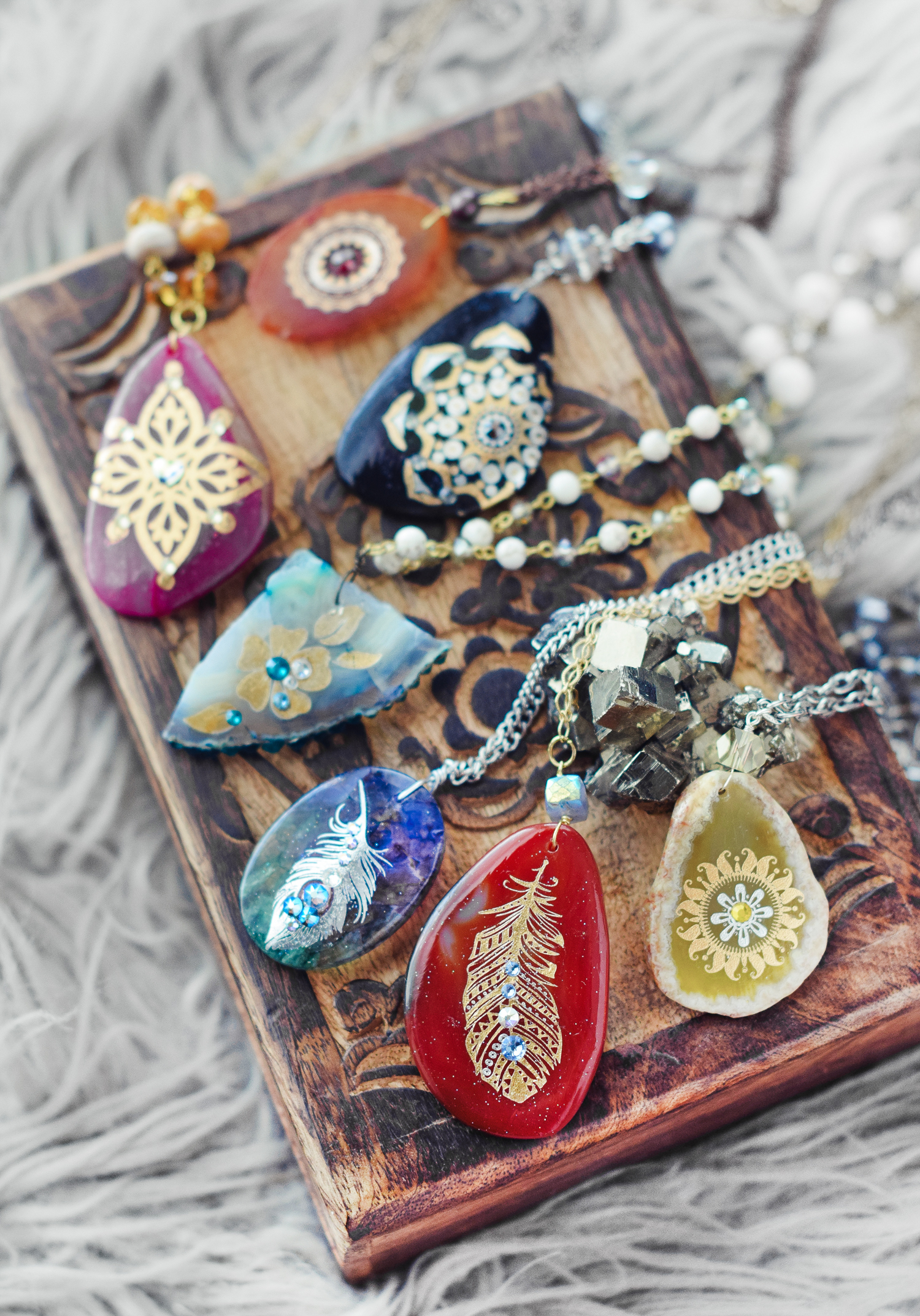 DIY Boho Bliss Necklace Video Tutorial - Quiet Lion Creations
