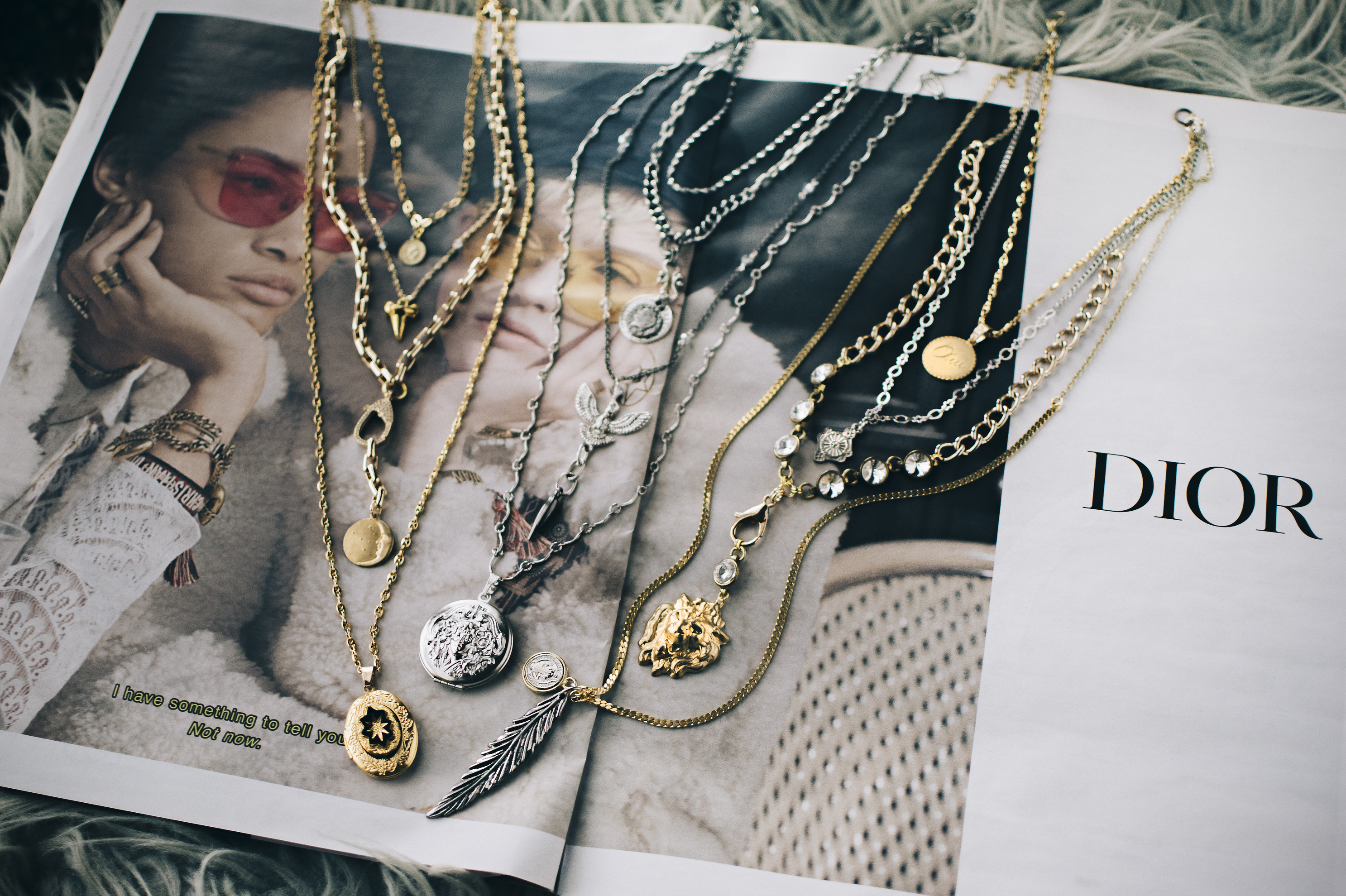 diy layered necklace by Quiet Lion Creations