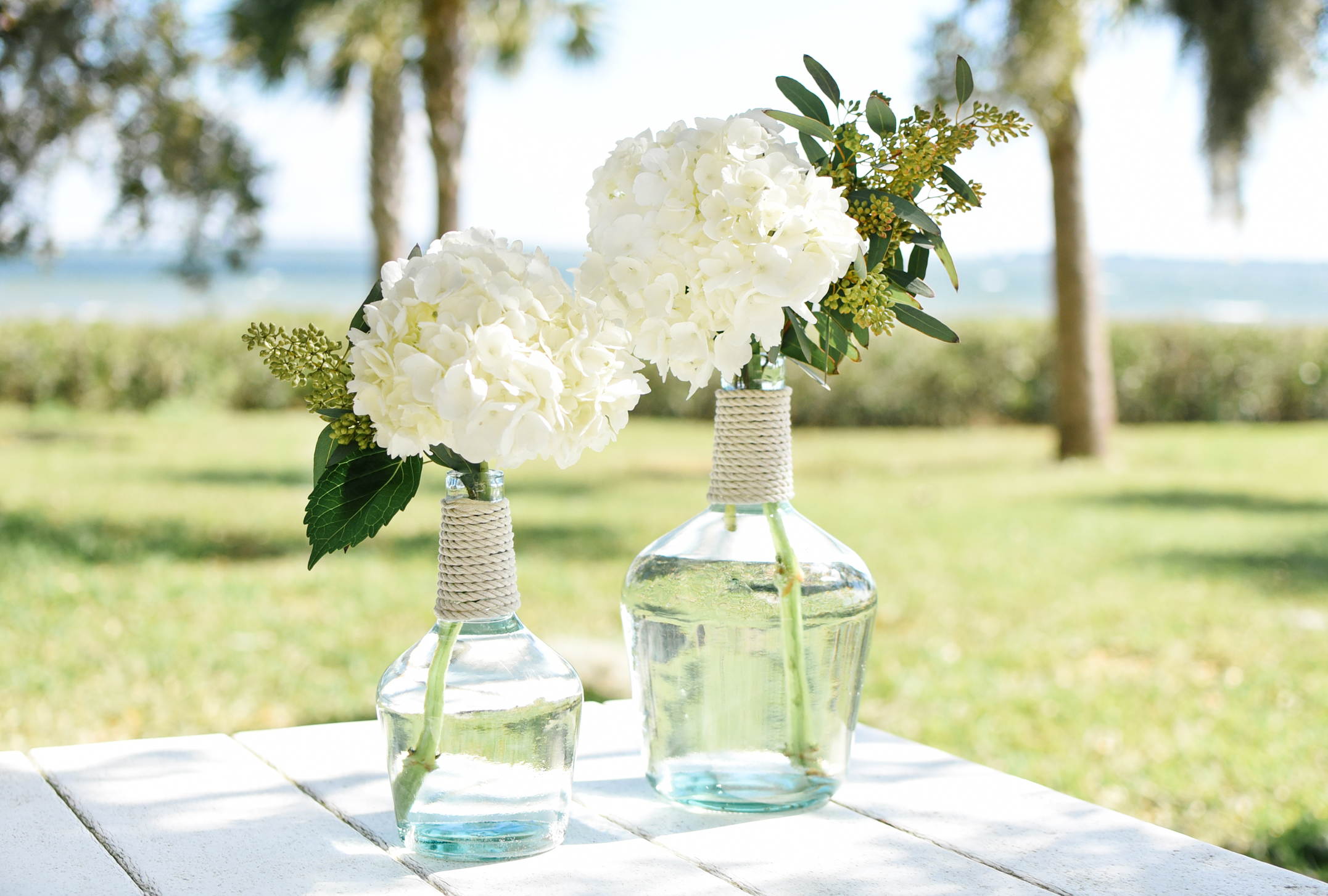 DIY Sailor's Rope Vases