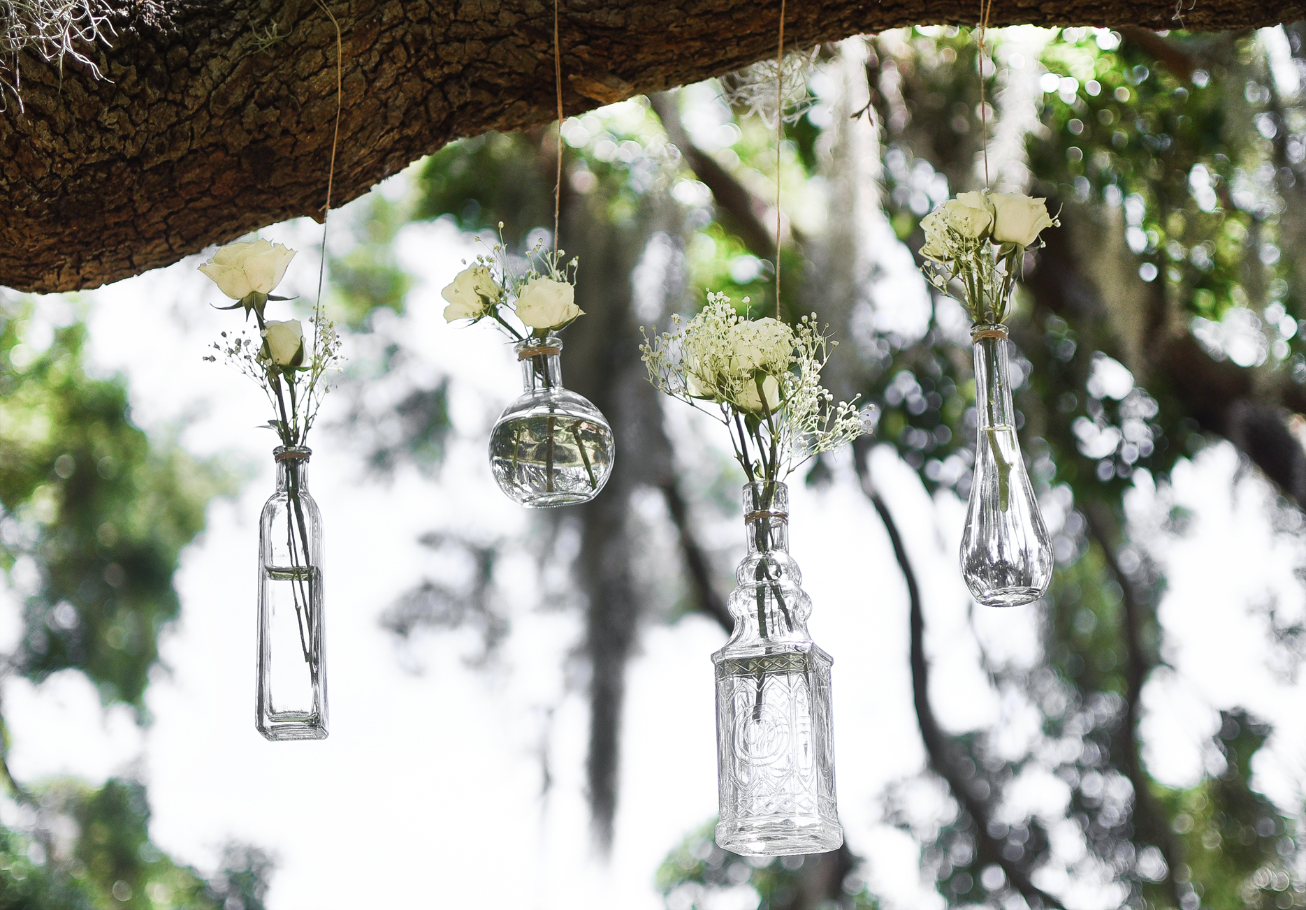 DIY Hanging Flower Vases
